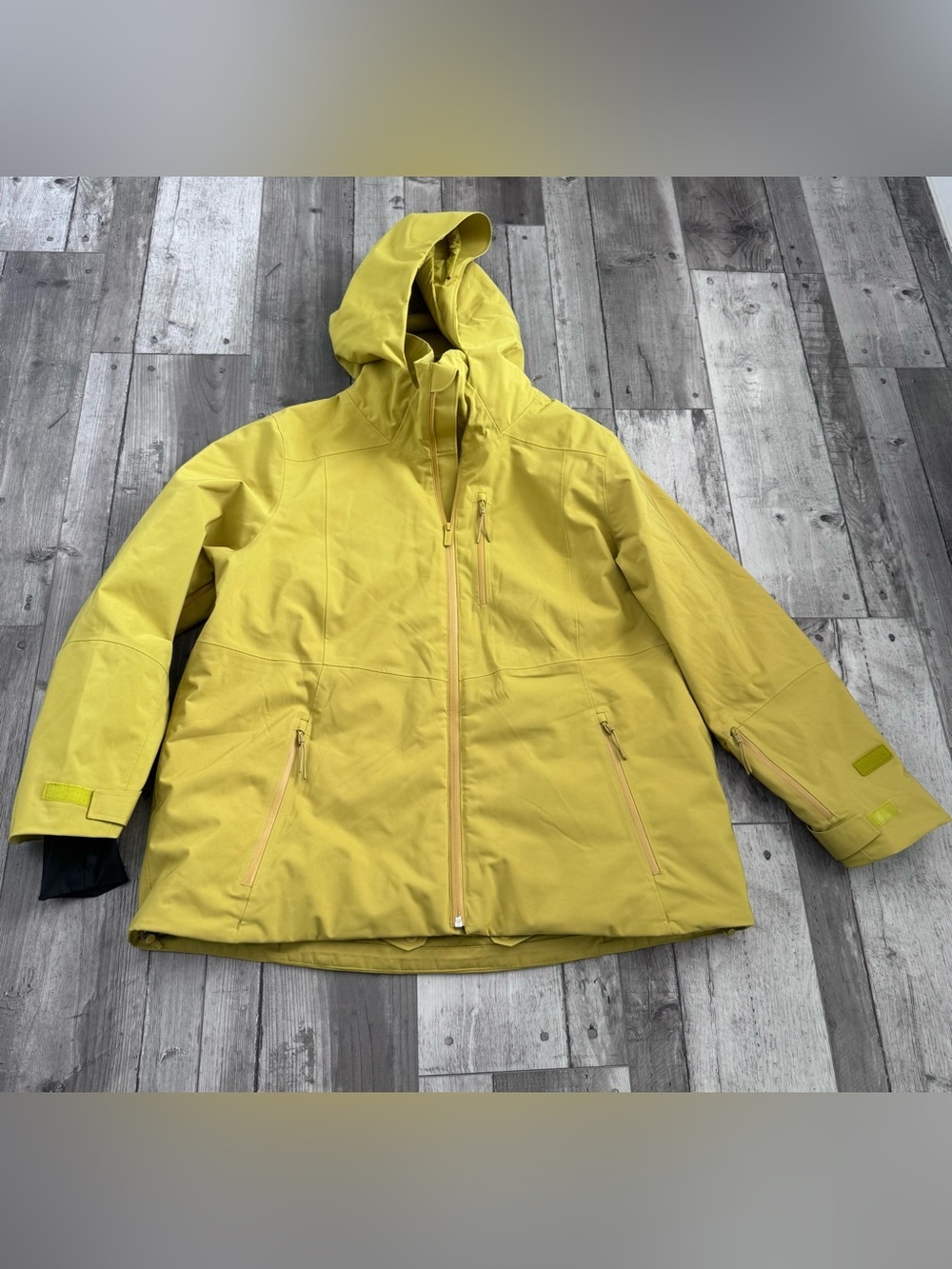 Halfdays Lawrence Ski Jacket Lightning Yellow Primaloft Women’s 1X NWOT